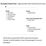 Half Grass-finished Beef (a Side of Beef)