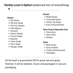 Half Grass-finished Beef (a Side of Beef)